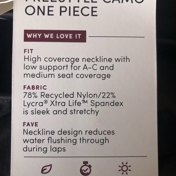 New Size 40 Athleta Freestyle Camo One Piece Bathing Suit 14 - Picture 8 of 11